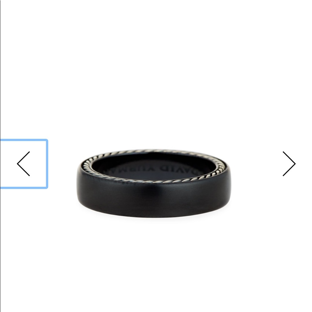 David Yurman Men's Ring w/ Black Titanium AS IS